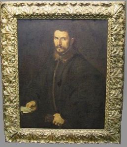 Portrait Of A Gentleman Holding A Note With Geometrical Writing Portrait Of A Gentleman Holding A Note With Geometrical Writing