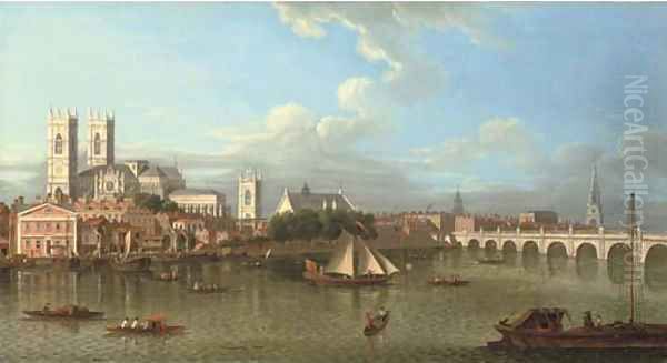 View of Westminster from Lambeth, across the River Thames - view 1