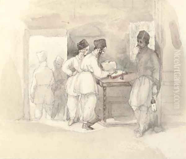 Cossacks signing the register - view 1