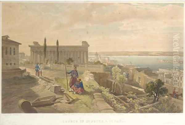 View from the heights above Balaklava, looking towards Sebastopol - view 1
