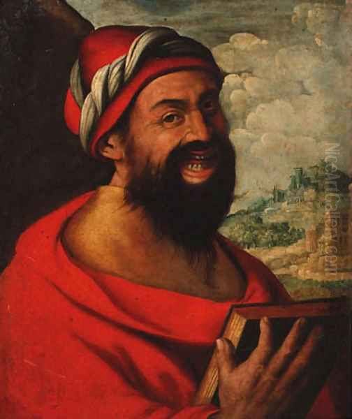 A man laughing - view 1