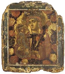 The Madonna and Child a fragment by Dalmatian School