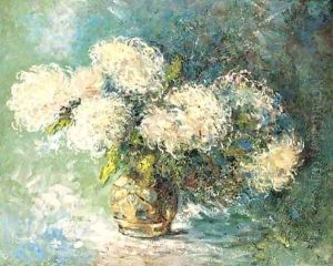 Chrysanthemums in a vase