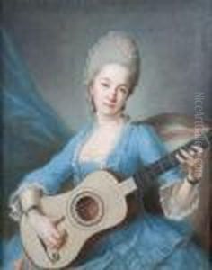 Jeune Femme A La Guitare