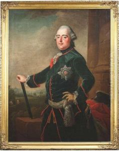 The Elder. Landgrave Friedrich Ii Of Hesse-kassel. Oil/canvas/canavs