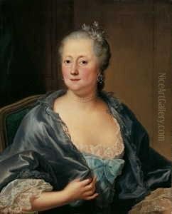 Portrat Einer Alteren Dame: Ol Auf Leinwand (doubliert). H 78,5; B 63,5 Cm Gutachten E. by Johann Heinrich The Elder Tischbein