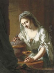Portrait Of Countess Augusta Von Reuss-ebersdorf And Lobenstein