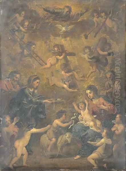 The Holy Family with the Trinity - view 1
