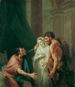 Zwei Szenen Aus Der Griechischen Sage. by Johann Heinrich The Elder Tischbein