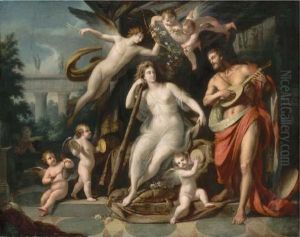 Hercules And Omphale by Johann Heinrich The Elder Tischbein