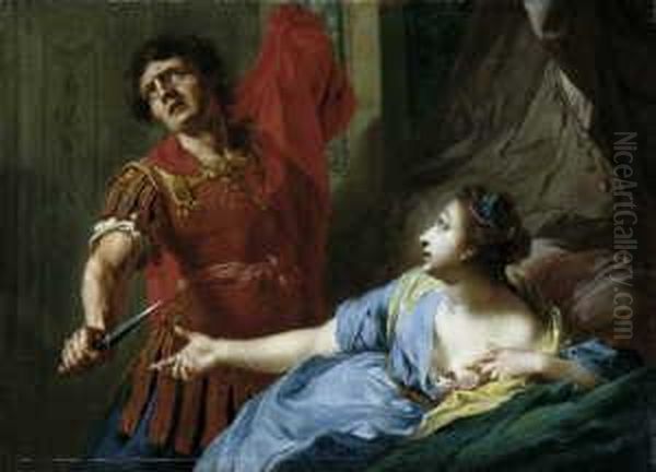 Zwei Szenen Aus Der Romischen 
Geschichte. 1. Der Sterbende Antonius Und Cleopatra. 2. Tarquinius 
Lucretia Erdolchend. - view 1