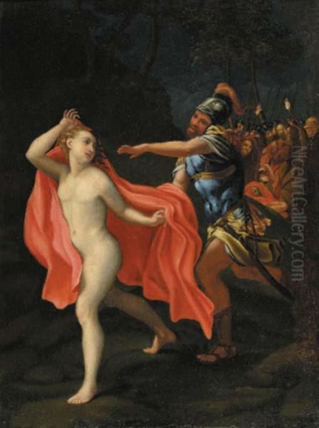 The Fleeing Disciple With Christ In The Garden Of Gethsemane In Thebackground - view 1