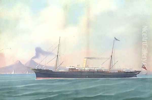 The British steam vessel Victoria in Neapolitan waters - view 1