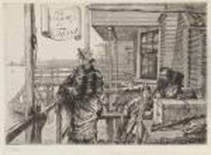 L'auberge Des Trois-corbeaux by James Jacques Joseph Tissot