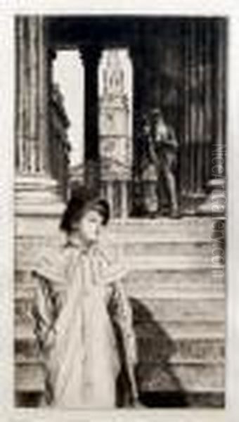 The Portico Of The National Gallery, London - view 1