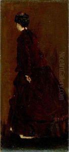 Femme En Pied, Vue De Dos