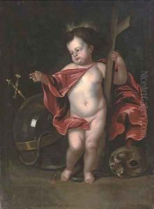 The Christ Child as Salvator Mundi by Cornelius I Schut
