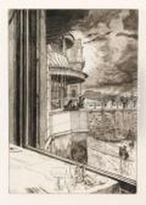 Trafalgar Tavern by James Jacques Joseph Tissot