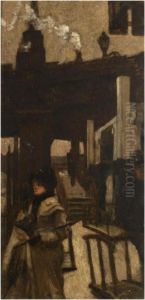 A La Gare De L'est by James Jacques Joseph Tissot