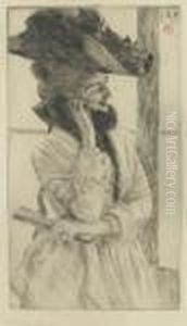 A La Fenetre (wentworth 9) by James Jacques Joseph Tissot