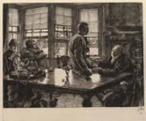 Two Plates, From L'enfant Prodigue (wentworth 58 And 61) by James Jacques Joseph Tissot