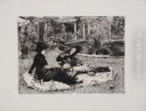 Sur L'herbe by James Jacques Joseph Tissot