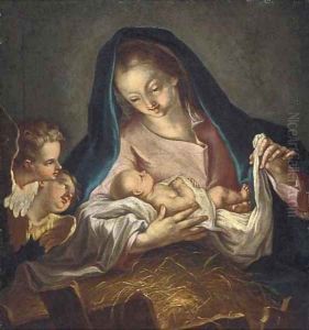 The Virgin and Child with cherubim by Ignazio Stella (see Stern Ignaz)