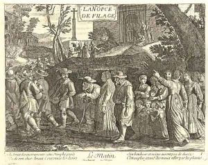 La Nopce de Village (sic) (The Times of the Day) by Jacques Stella