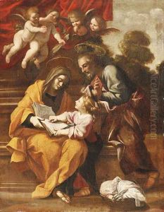 The Education of the Virgin by Jacques Stella