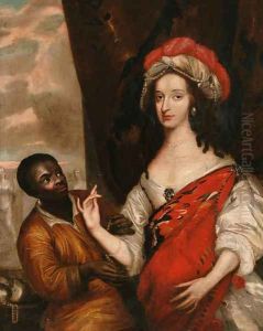 A portrait of an elegant lady by Anglo-Dutch School