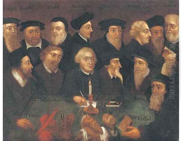 A group portrait of Reformers Henry Bullinger - view 1