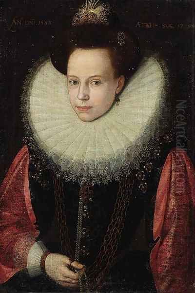 Portrait of a lady, aged 17 - view 1