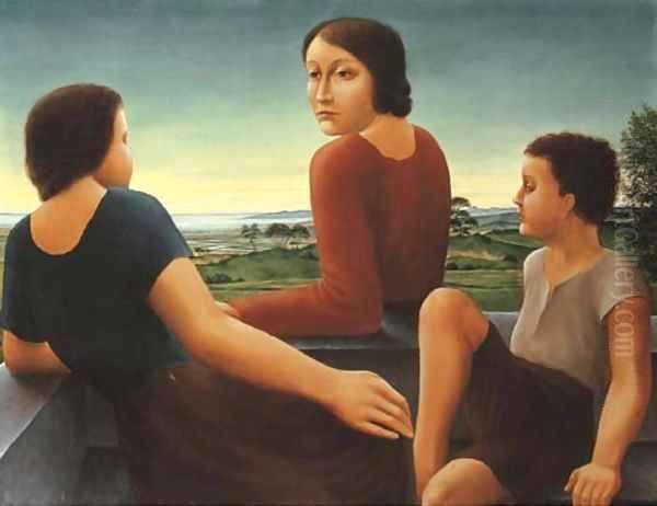 Figuren vor Landschaft - view 1