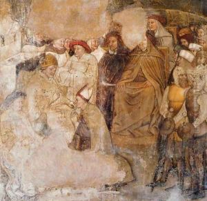 St Louis of Toulouse Ordained Bishop by Pope Boniface VIII