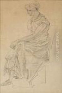 Jeune Femme Assise by Wolfgang-Adam Toepffer