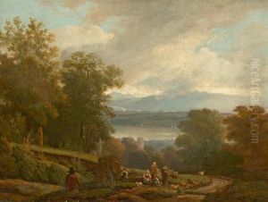 Paysage Du Lac Leman, Circa 1820 by Wolfgang-Adam Toepffer