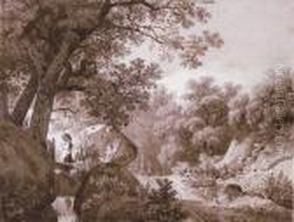 Jeune Fille I La Cascade - view 1