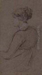 Femme Assise De Profil