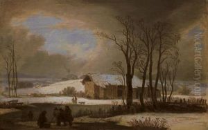 Paysage D'hiver by Wolfgang-Adam Toepffer