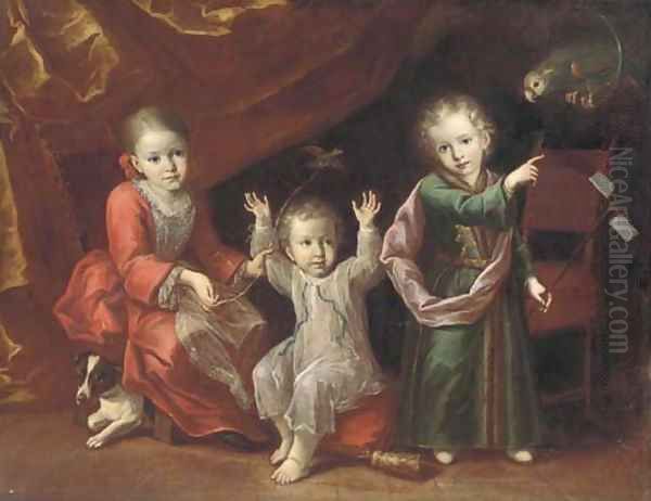 A portrait of three children - view 1