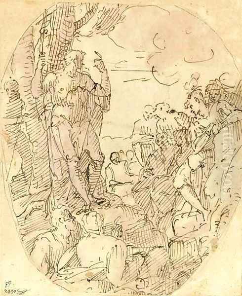 Saint John the Baptist preaching - view 1