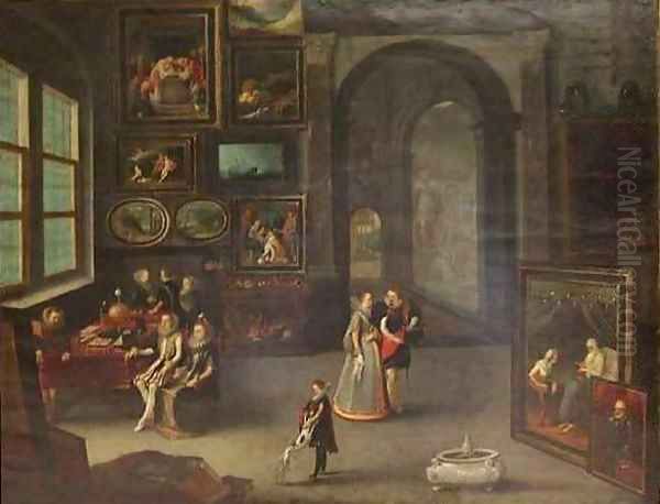 The Archduke Albert and the Archduchess Isabelle Visiting an Art Collector - view 1