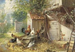 Huthnerhof by Julius Scheuerer