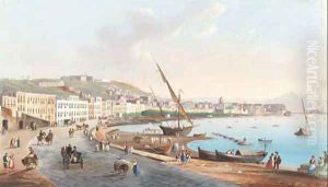Along the Neopolitan coast by Neopolitan School