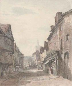 A Norwich street scene by Norwegian School
