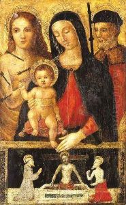 The Madonna and Child with Saint Sebastian and a pilgrim saint