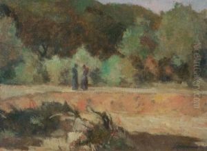 Paesaggio Con Figure by Ludovico Tommasi