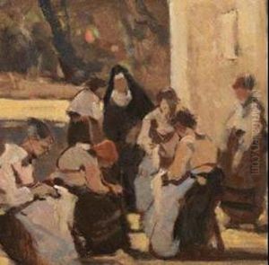 Le Ricamatrici by Ludovico Tommasi