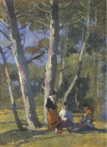 Sosta Sotto Gli Alberi by Ludovico Tommasi