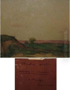 Studiu Pentru Amurg In Cmpie by Nicolae Tonitza